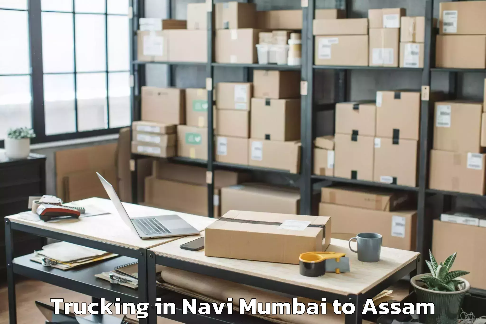 Easy Navi Mumbai to Sualkuchi Trucking Booking